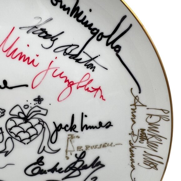 1983 Collectible Plate Convention Artist Signed Porcelain Plate Feb 26-27 Rare - Picture 7 of 8